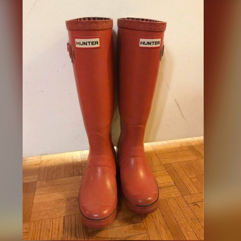 Hunter Boots Original Tall Red Women’s Shoe Size 6